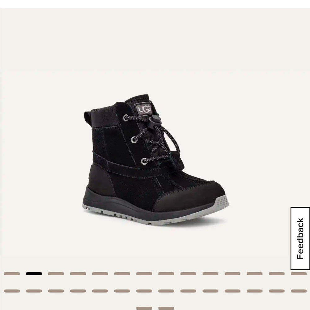 Ugg Turlock black snow boots thinsulate sz 5 new